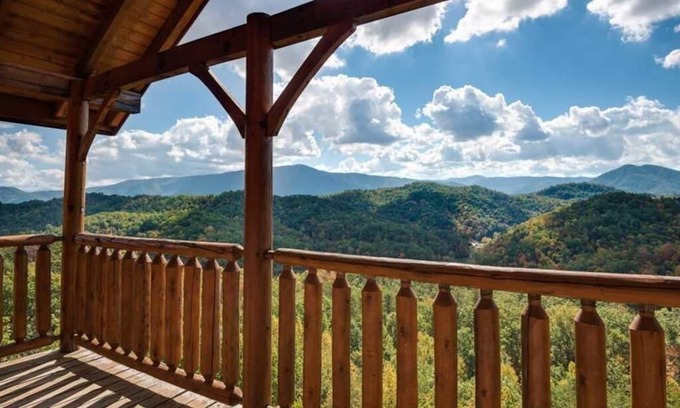 Gatlinburg - Pigeon Forge Cabin | Appalachian Villa: Unobstructed View Of Smoky Mountain