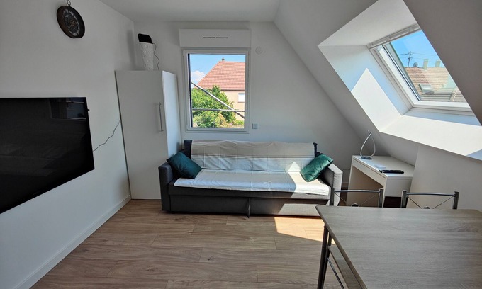 Fegersheim Apartment | Appart 48 m², Strasbourg Centre à 15 min de Train