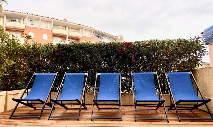 Frejus Port Apartment | Appartement 5 Pers Avec Terrasse 30m2 Quai Cléopâtre Cœur Port Fréjus
