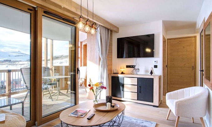 Bergers Condo | Appartement agréable, départ/retour ski aux pieds