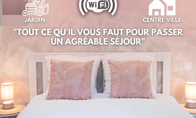 Centre Ville Apartment | Appartement rénové - wifi - jardin - centre de Niort