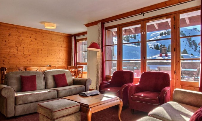Arc-1950 Apartment | ARC 1950 - Appartement 10 personnes Duplex Cheminée - ski aux pieds - Sauna, Hammam, Jacuzzi