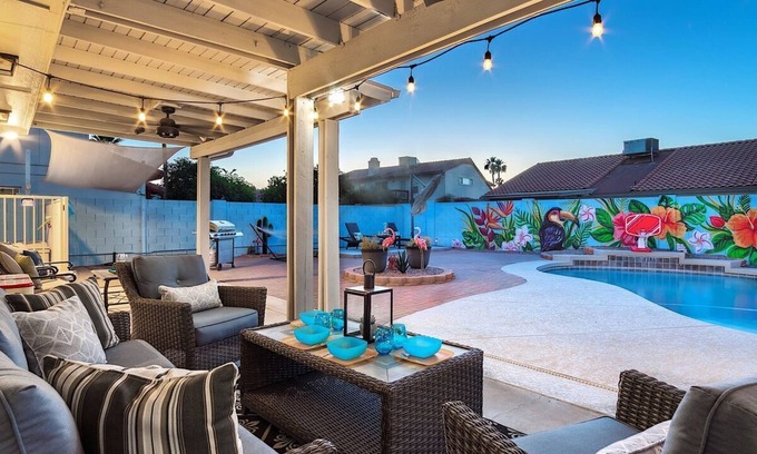 Chandler House | Arcade Room! w/Heated Pool and NEW Hot Tub