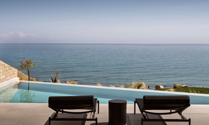 Akrotiri House | Architectural villa by the sea in Zakynthos island