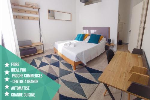 Montlucon Apartment | Artbleu -Tout Confort - Idéal Pros - Proche commerces