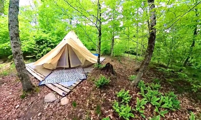 Harris RV Rental | Atabeyra Bell Tent Taino Woods 15 mins to Bethel Woods Concerts, Casino, Falls