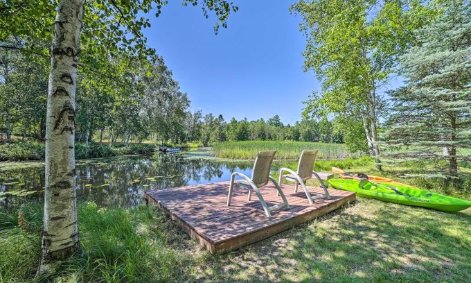 Atlanta House | Atlanta Waterfront Cabin with Dock and Kayaks!