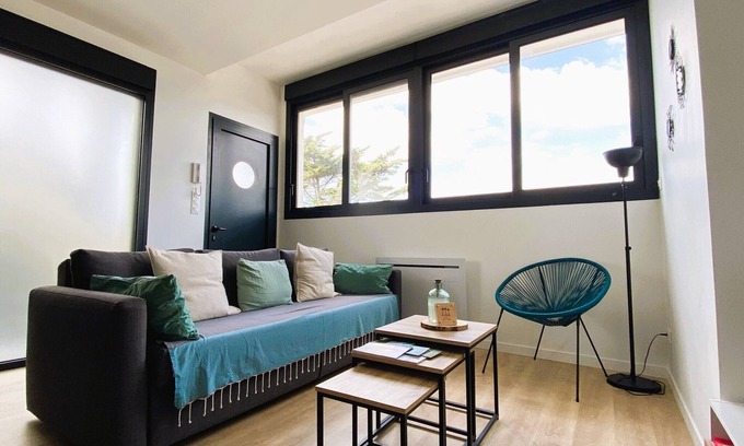 Mimizan-Plage Apartment | Au Pied de la Dune, Terrasse de L'océane A12 3