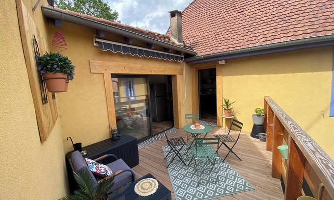 Soultzmatt House | Aux Charmes d'Alsace: listed detached house Pets welcome