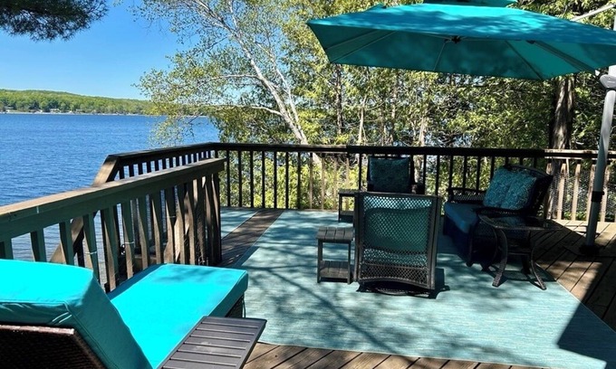 East Jordan House | Awesome Game Room; Near Boyne Mtn; Fireplace; Stunning Lakefront Reno; Huge Deck