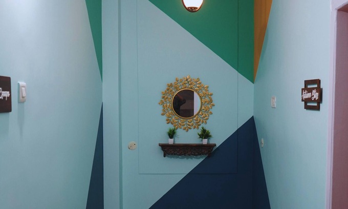 Sualkuchi Apartment | Azure Escape: Stylish 2-Bedroom Retreat in Guwahati with WiFi & AC Comforts