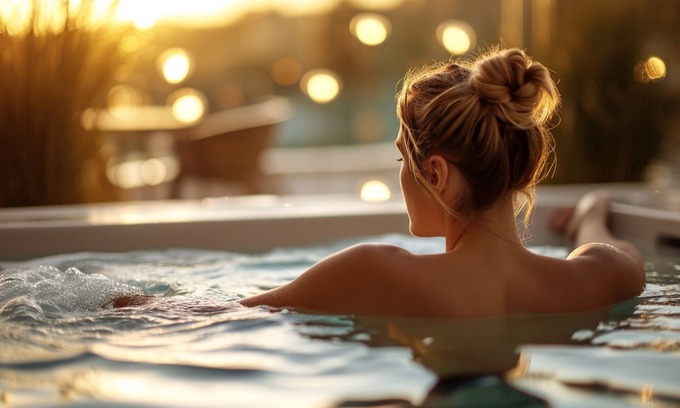 Great Billing Cabin | Azure Horizons - Retreat Hot Tub Glamping Pod 04