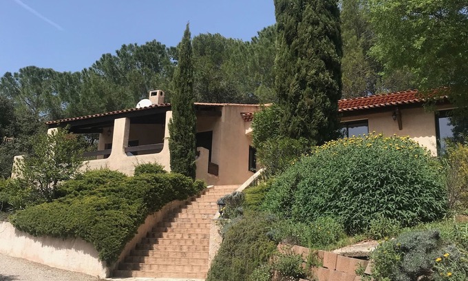 Sainte-Anastasie-sur-Issole Villa | Beautiful villa not overlooked, quiet, large heated pool, and open view