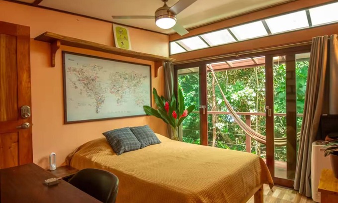 Chiguata House | Beachfront Treehouse in Punta Uva - Bedroom w AC