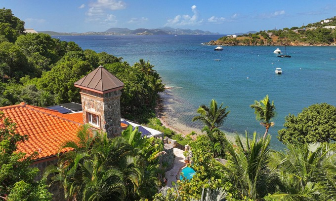 Great Cruz Bay Villa | Beach Estate - Island Stone Caribbean Beach Side Villa