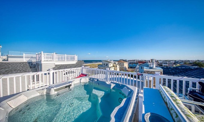 North Beach Haven House | Beach House Retreats on LBI 8- Just Steps to Beach - Gourmet Kitchen & Rooftop HotTub