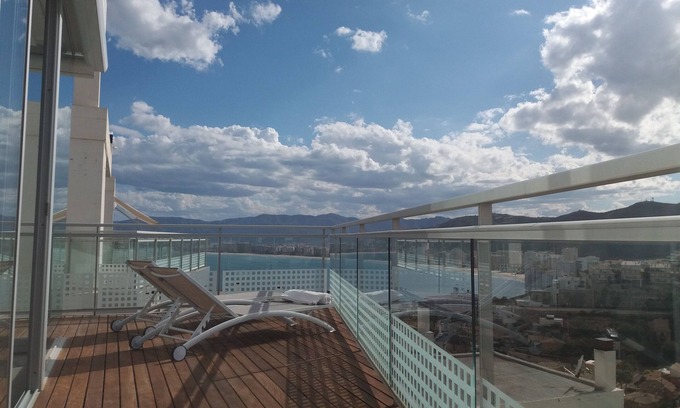 Faro de Cullera House | BEACH & SUN -Chill-out Terrace, sea views, A/C, pool and WIFI, 4 bedrooms