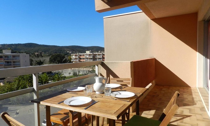 La Faviere Apartment | Beachfront Apt with Pool & Tennis Court in Bormes-les-Mimosas, Sleeps 4