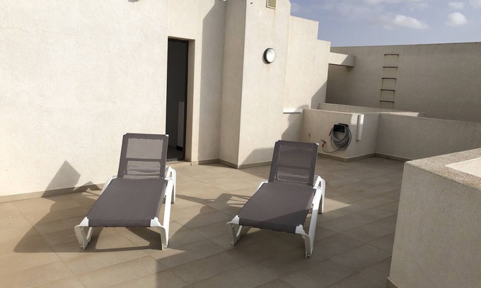 El Cotillo Apartment | Beachfront apartment, with sea and pool view, in El Cotillo, Fuerteventura