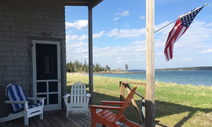Jonesport Cottage | Beachfront Cottage on Rare Downeast Sandy Beach