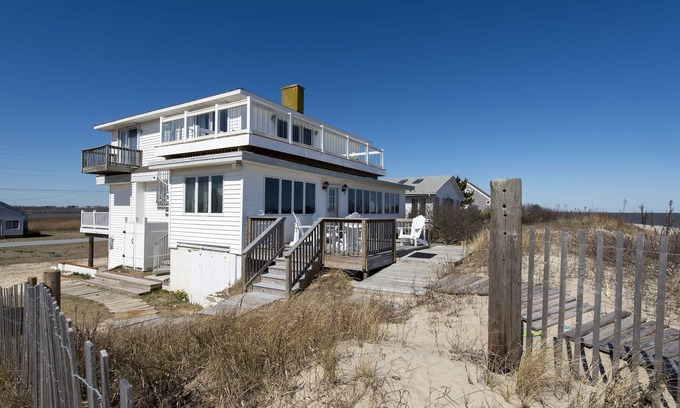 Prime Hook Beach House | Beachfront on Primehook Beach, 25min to Rehobeth; best of both!