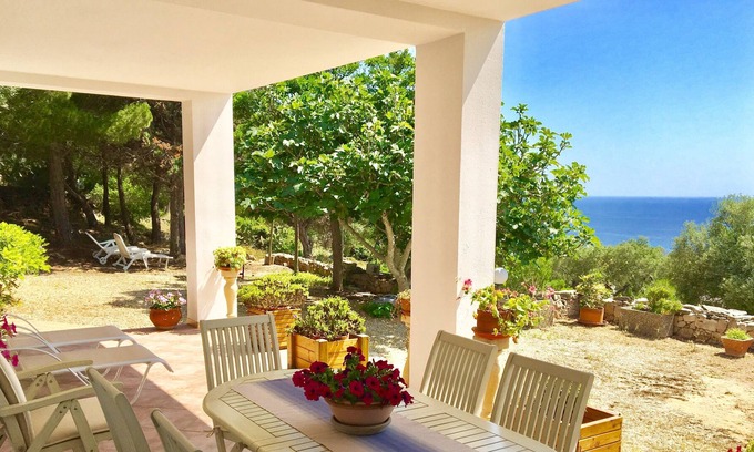 Torre Vado Villa | Beautiful villa with sea view terrace 3km from the white beaches of Salento