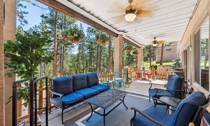 Colorado Springs Apartment | Beautiful 4br, 2 ba on 5 ac. Pvt patio, hot tub & pool table, 10 min fr USAFA