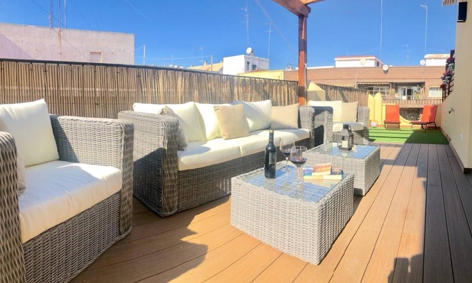 La Petxina Apartment | BEAUTIFUL AND BRIGHT PENTHOUSE WITH TERRACE near the Center