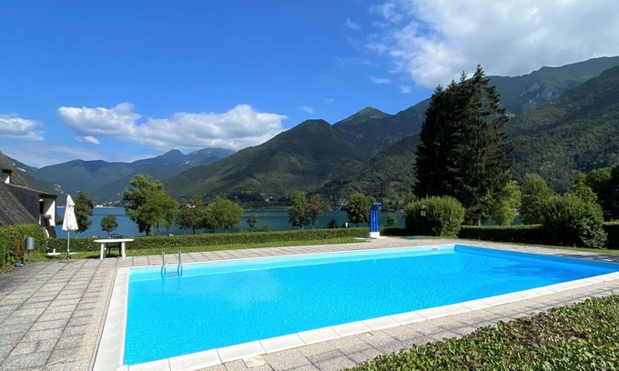 Molina di Ledro Apartment | Beautiful apartment for 5 guests with WIFI, pool, TV, balcony and pets allowed