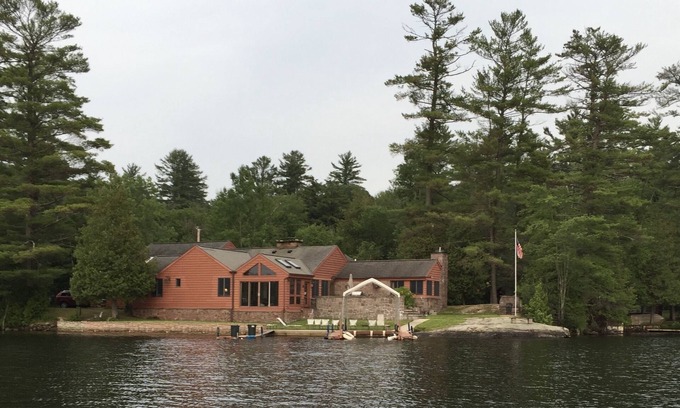 Brant Lake House | Beautiful Brant Lake home with direct lakefront, hot tub and snowmobile access!