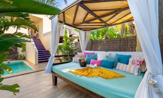 San Antonio Bay House | Beautiful colorful house with a private pool.