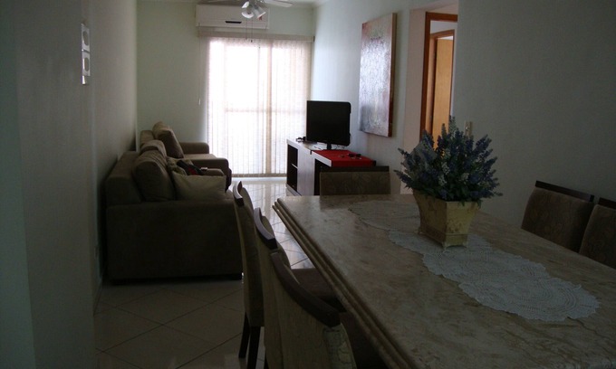 Aviacao Apartment | BEAUTIFUL FIT, SEA VIEW, LARGE, 2 DORM, 1 SUITE, AIR COND., GOURMET BALCONY