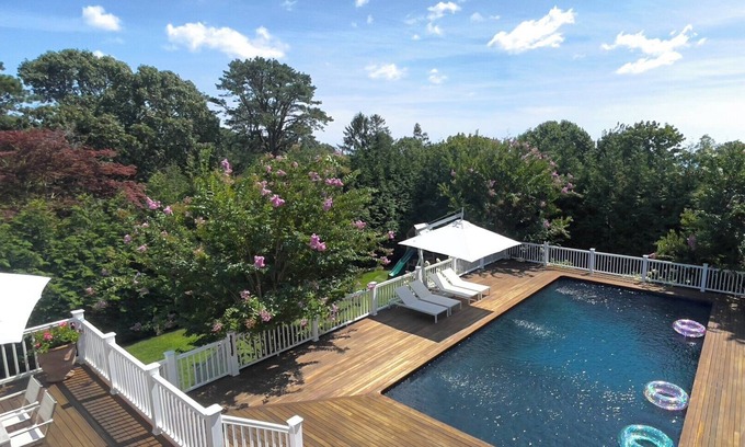 Hampton Bays House | Beautiful Home Close to Shinnecock Bay, Private Pool, Sauna