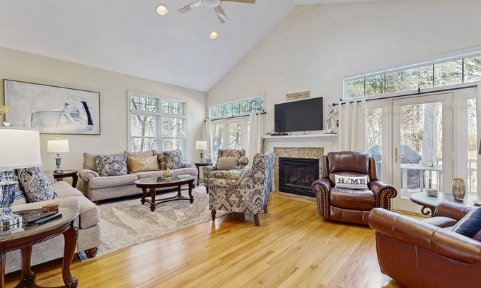 Lagoon Heights House | Beautiful home with screened porch, deck, W/D, family room, & central AC