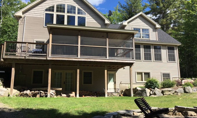 Holden House | Beautiful lake house for 12-14 Holden, miles of hiking and biking trails!