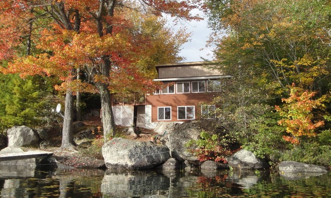 Lucerne-in-Maine Cottage | Beautiful Lakefront Cottage with Mountain Views