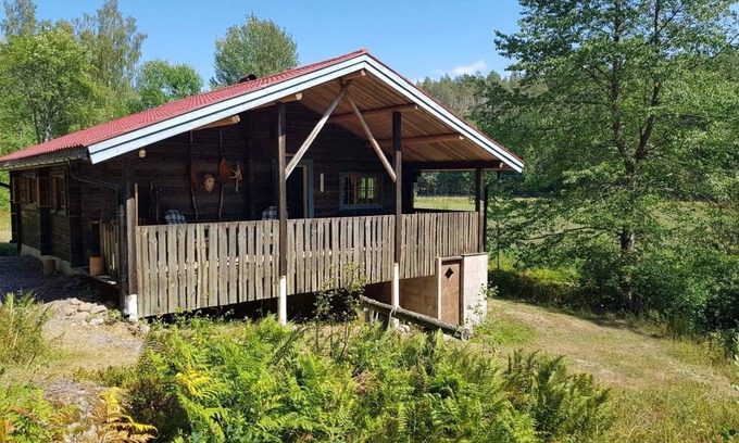 Horn House | Beautiful log holiday home not far from the lake with the possibility of motorboat rental