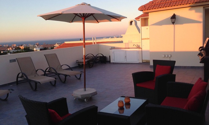 Dherynia Apartment | Beautiful Penthouse Apt with fantastic Famagusta view 10 min from Ayia Napa