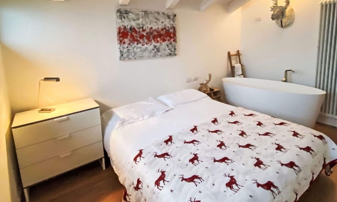Mezzolago House | Beautiful private villa for 3 guests with WIFI, TV, patio, pets allowed and parking