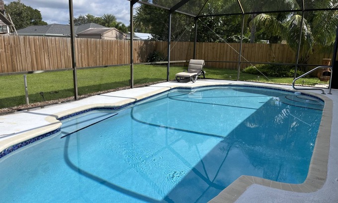 Port Saint Lucie House | Beautiful Private Screened Pool/Patio Home, Recently Renovated and CLEAN!