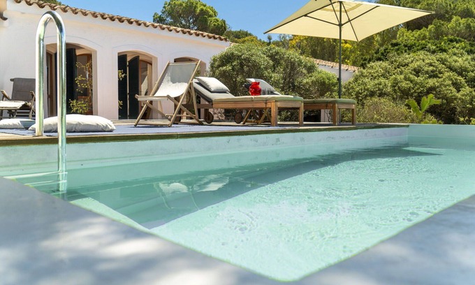 Porto Pinetto Villa | Beautiful private villa for 10 guests with WIFI, private pool, TV, patio, panoramic view and par.
