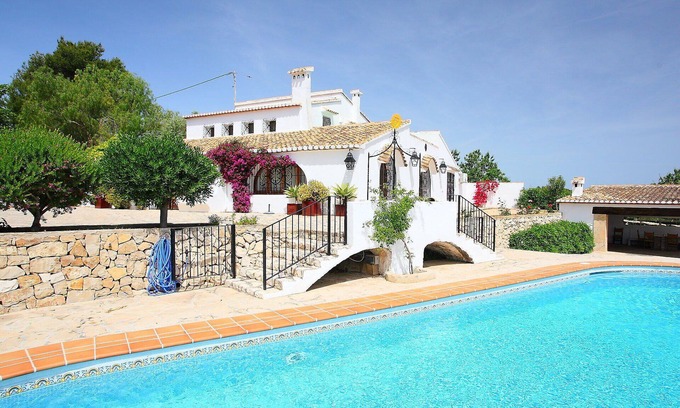 Fustera Villa | Beautiful private villa with A/C, private pool, WIFI, TV, patio, panoramic view and parking