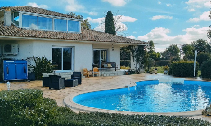 Ghisonaccia House | Beautiful villa for 8 people with sea-mountain pool