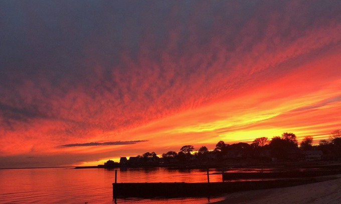 Old Saybrook House | Beautiful waterfront home with private sand beach and amazing views