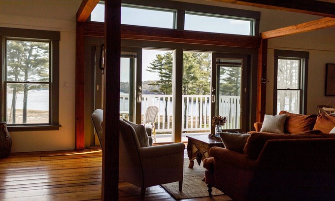 Phippsburg House | Beautiful waterfront barn home near Popham Beach, Dock and Mooring
