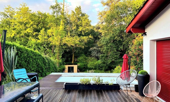 Bassussarry House | Belle Maison Moderne Piscine