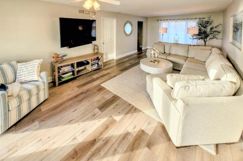 Sister Lakes House | Benton Harbor Lake House with Dock and Fire Pit!