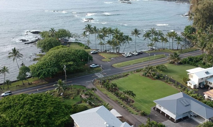 Hilo House | Best Hilo Beach Park House. 3,600 sq. ft. Sleeps 16. New at Richardson's Park.