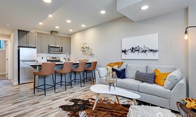 North Central Edmonton Apartment | Blatchford. 1GB. Sleeps 4. 2 BED. 2 Queens.