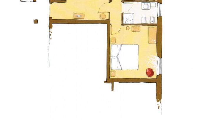 Sovicille Apartment | Blue/Arancio 2 bedroom 1 bathroom apartment